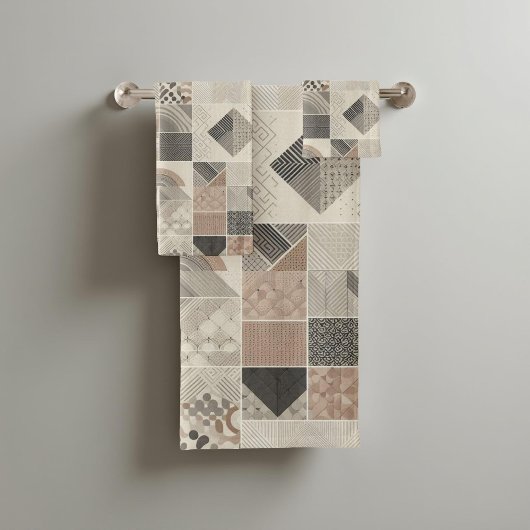 部族万華鏡のように千変万化するパターン幾何クール抽象芸術自然 バスタオルセット