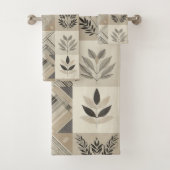 部族万華鏡のように千変万化するパターン幾何クール抽象芸術自然 バスタオルセット (インサイチュ)