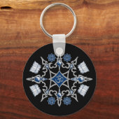 部族仏教記号 キーホルダー (正面)