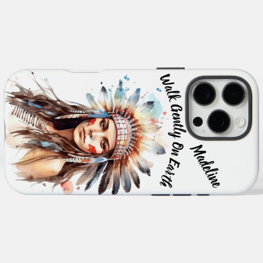 部族伝統伝統的顔絵を描 Case-Mate iPhoneケース (裏面 (横))