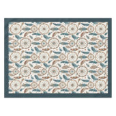 部族先住民エスニックパステルドリームキャッチャーの羽 テーブルクロス (正面(横))