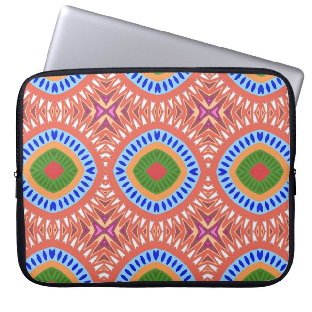 部族円 ラップトップスリーブ (正面)