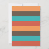 部族動物キャラクターベビーシャワー招待状 招待状 (裏面)