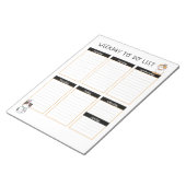 部族子猫のCateのWeekday To Doリスト ノートパッド (アングル)