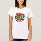 部族幾何学クダル引用火の葉 Tシャツ (正面)