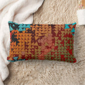 部族幾何学模様 ランバークッション (ブランケット)