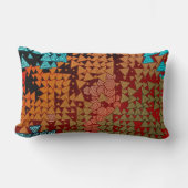 部族幾何学模様 ランバークッション (正面)