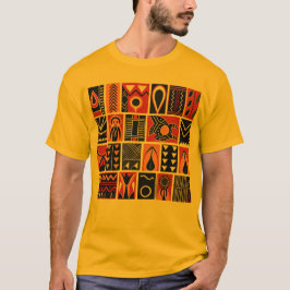 部族幾何学模様 Tシャツ