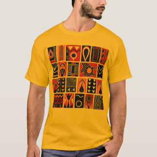 部族幾何学模様 Tシャツ