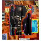 部族愛 シャワーカーテン (正面)