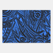 部族抽象芸術パターンコレクション ラッピングペーパーシート (正面3)