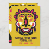 部族文化祭招待 招待状 (正面/裏面)