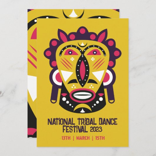 部族文化祭招待 招待状 (正面/裏面)