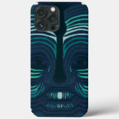 部族標識付き顔 Case-Mate iPhoneケース (裏面)