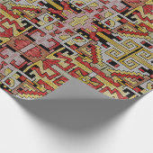 部族模様の包み紙 ラッピングペーパー (角)