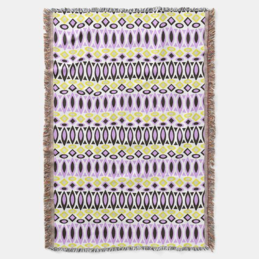 部族模様 スローブランケット (正面縦)