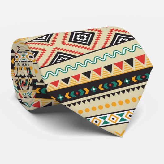部族模様 ネクタイ (ロール)