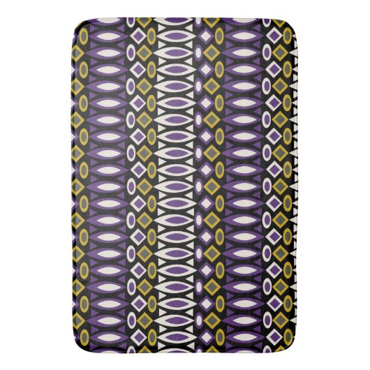 部族模様 バスマット (正面縦)