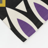 部族模様 フリースブランケット (角)