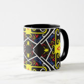 部族模様 マグカップ (正面右)