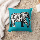 部族歩くゾウカスタムズ装飾用クッション クッション (ブランケット)