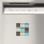 部族民族のボホのパッチワーストライプク マグネット (インサイチュ (食洗機))