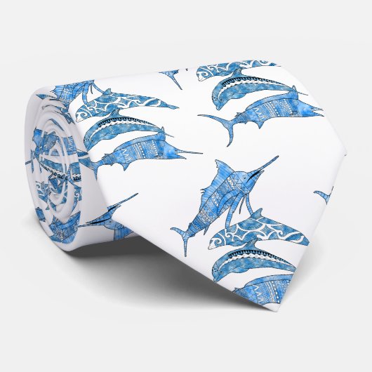 部族海動物 ネクタイ (ロール)