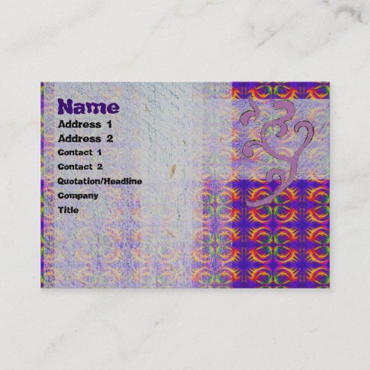 部族炎 名刺 (正面)