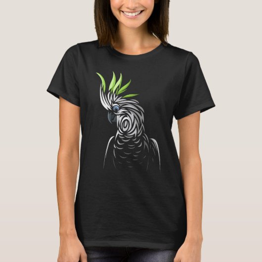 部族熱帯産オウム Tシャツ (正面)