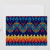 部族的デザイン・アブストラクトデザイン 招待状 (正面/裏面)