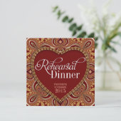 部族的ボヘミアンレハーサルディナー招待状 招待状 (スタンド正面)