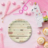 部族矢印先住民パターンヴィンテージトレンディー モダン ペーパープレート (パーティー)