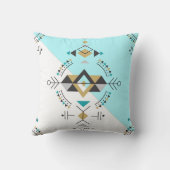 部族秘密幾何学デザイン クッション (裏面)