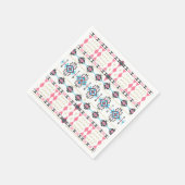 部族素晴らしの幾何学的模様 スタンダードカクテルナプキン (角)