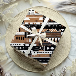 部族素朴のアフリカ自然系アメリカ人ギフト ラッピングペーパー