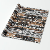 部族素朴のアフリカ自然系アメリカ人ギフト ラッピングペーパー (アンロールド)