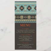 部族素朴の冬の結婚式 メニュー (正面)