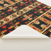 部族素朴南部プリント シェルパブランケット (3/4)