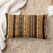 部族自然質感 ランバークッション (ブランケット)
