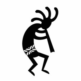 部族踊りココペリサウスウエストクリスマスツリー 写真彫刻オーナメント