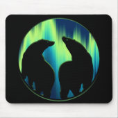 部族風くまアートマウスパッド スタイリッシュな野生生物マウスパッド マウスパッド (正面)