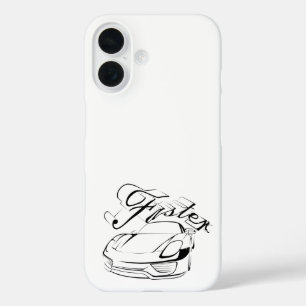 部族風のレーシングカー iPhone 16ケース
