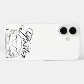 部族風のレーシングカー Case-Mate iPhoneケース (裏面 (横))