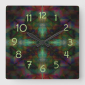 部族 スクエア壁時計 (正面)