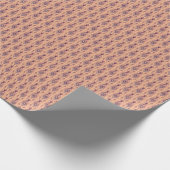 部族：メキシコアステカのシームレスなヴィンテージ ラッピングペーパー (角)