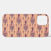 部族:メキシコアステカのシームレスなヴィンテージ Case-Mate iPhoneケース (裏面 (横))