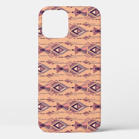 部族:メキシコアステカのシームレスなヴィンテージ Case-Mate iPhoneケース (裏面)