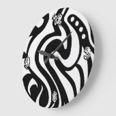 部族 ラージ壁時計 (傾斜)