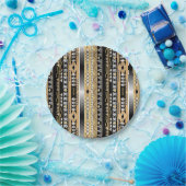 部族、民族、オーナメントバスタオルセット ペーパープレート (パーティー)