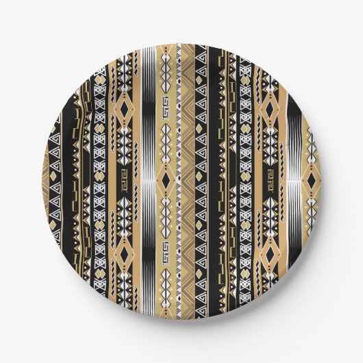 部族、民族、オーナメントバスタオルセット ペーパープレート (正面)